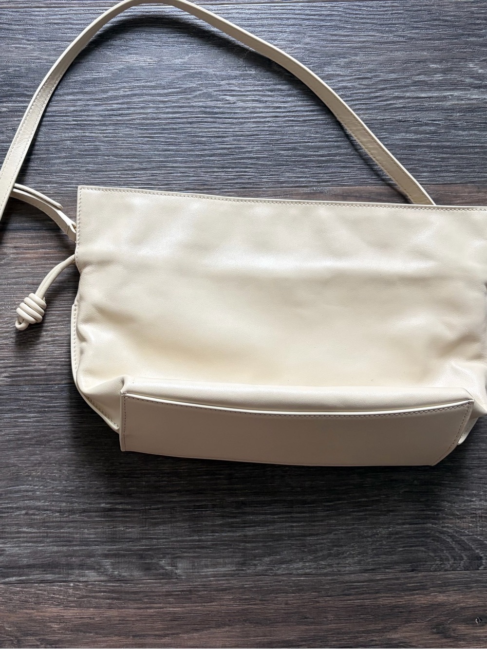 Quince Italian Leather Drawstring Pouch Crossbody Purse